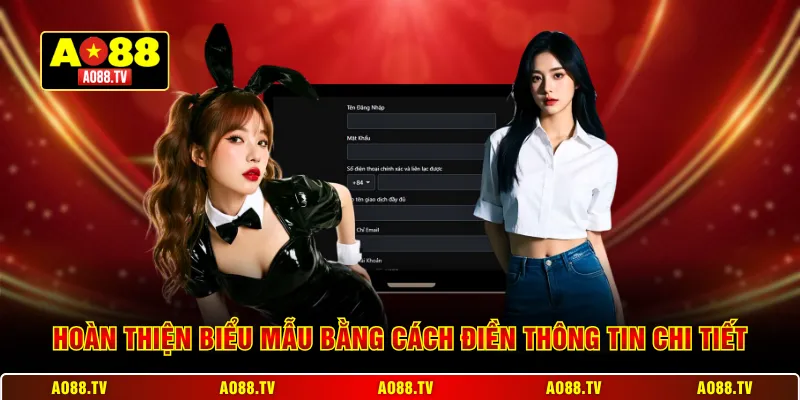 Hoàn thiện biểu mẫu bằng cách điền thông tin chi tiết